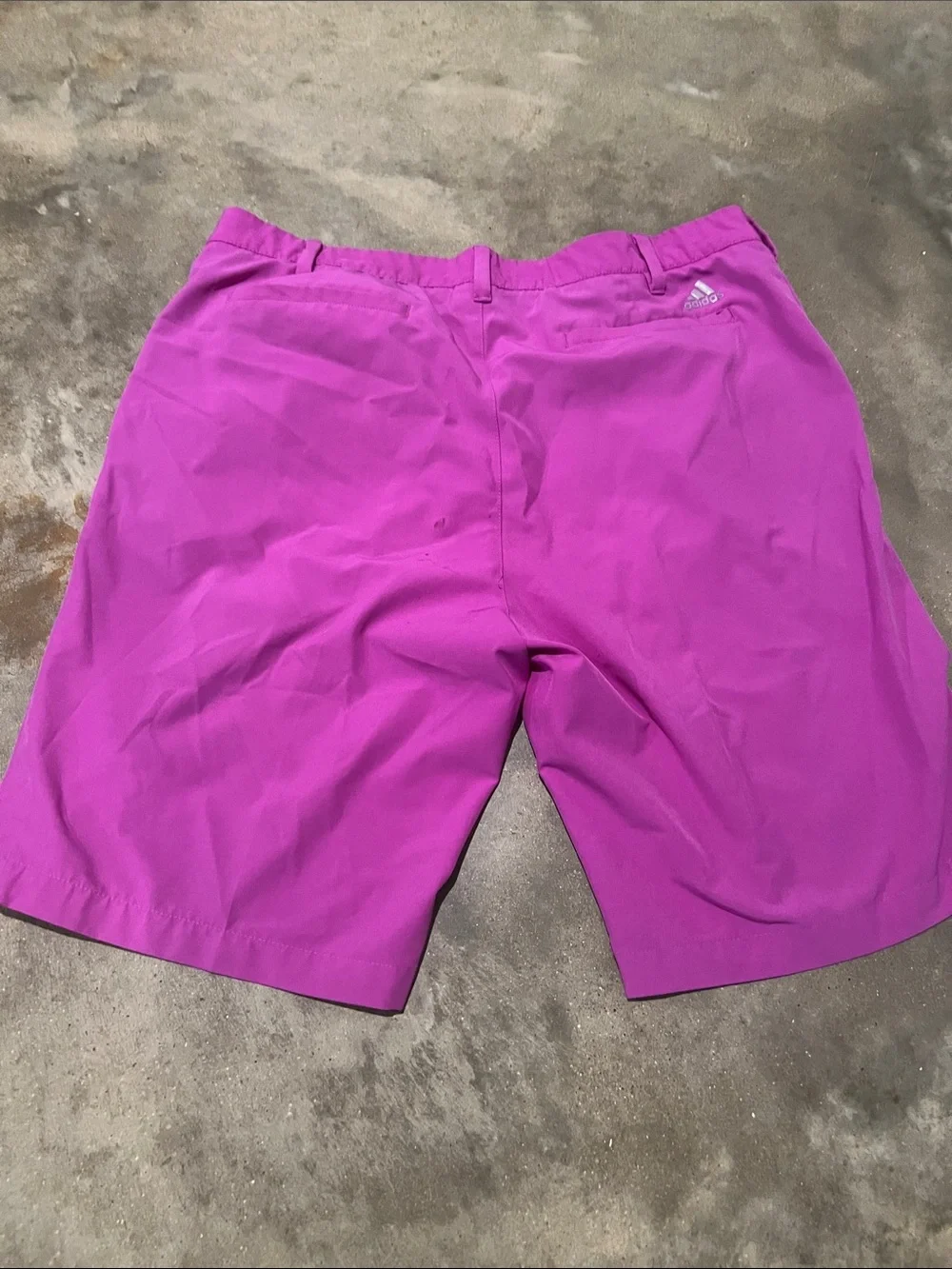 adidas men  Bright Magenta Golf Athletic Shorts